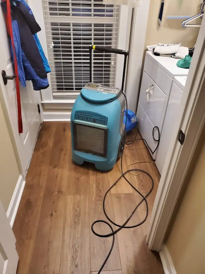 Commercial dehumidifier deployed for Flood Damage Cleanup in Groveland