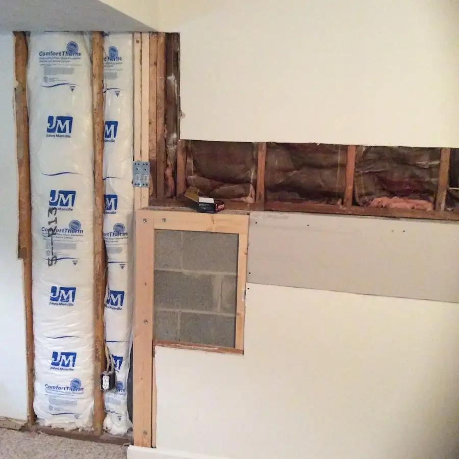 Wall insulation replacement during Structural Drying in Groveland